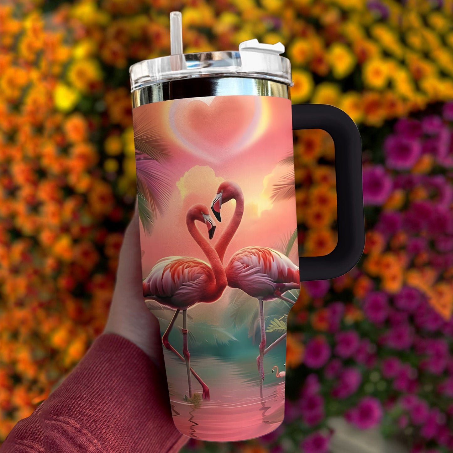 Shineful Tumbler Flamingo Couple