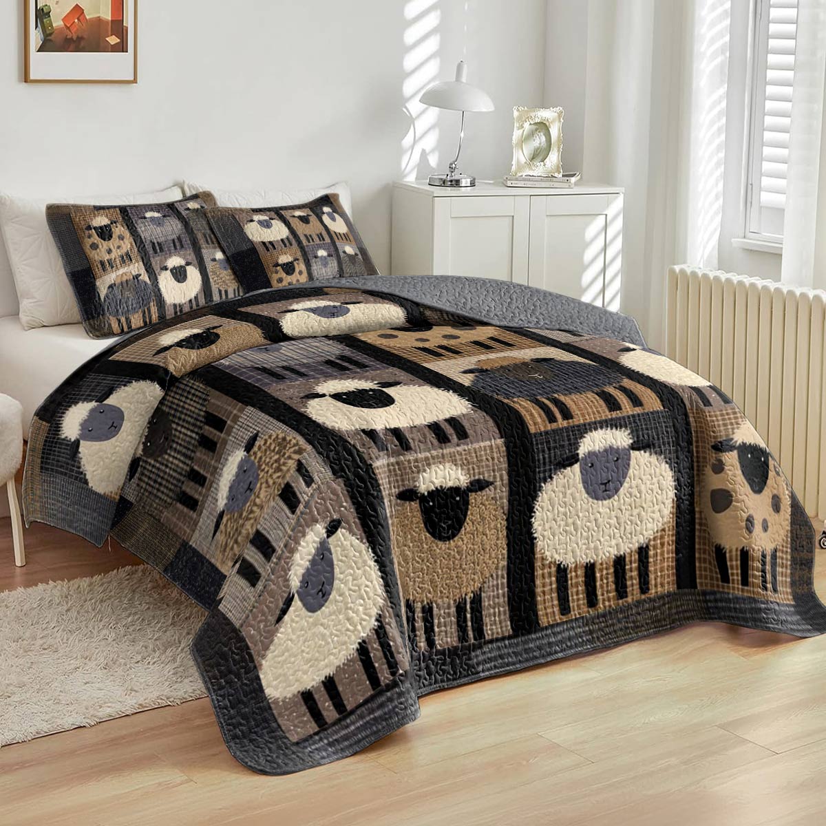 Shineful All Season Quilt 3-Piece Set Sheepish Patchwork