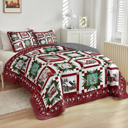 Shineful All Season Quilt 3-Piece Set Winter Wishes