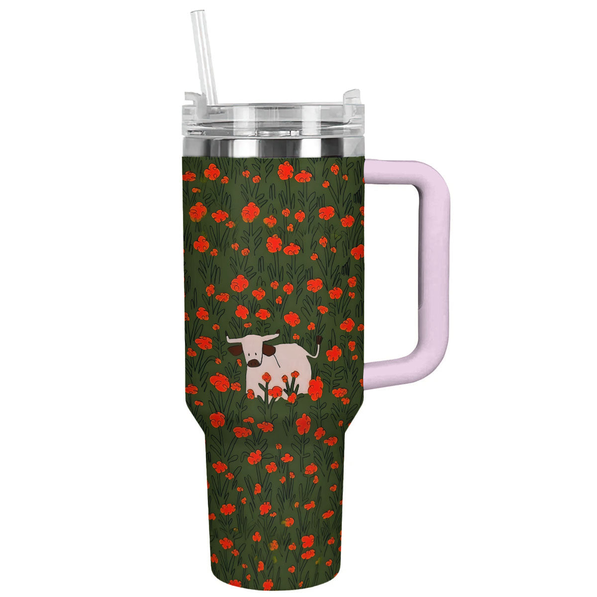 Cow 40 Oz Shineful™ Tumbler Dreamy Lk8 Pink 40Oz