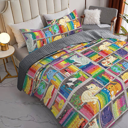 Shineful All Season Quilt 3-Piece Set Whiskered Wonder