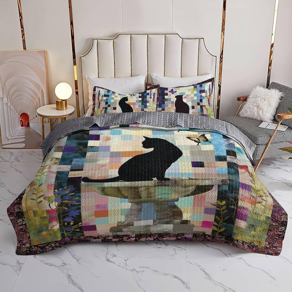 Shineful All Season Quilt 3-Piece Set Whisker Wonderland