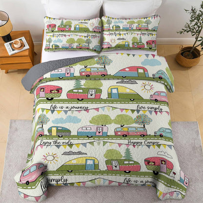 Shineful All Season Quilt 3-Piece Set Enjoy the Ride