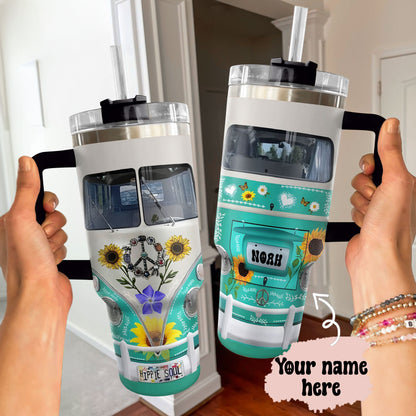 Shineful Tumbler Personalized Hippie Van