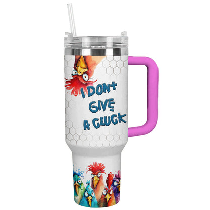 Chicken 40 Oz Shineful™ Tumbler Cluck Lk8 Hot Pink 40Oz