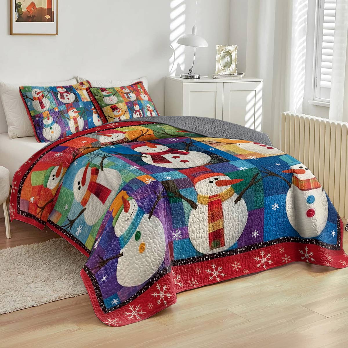 Shineful All Season Quilt 3-Piece Set First Snow