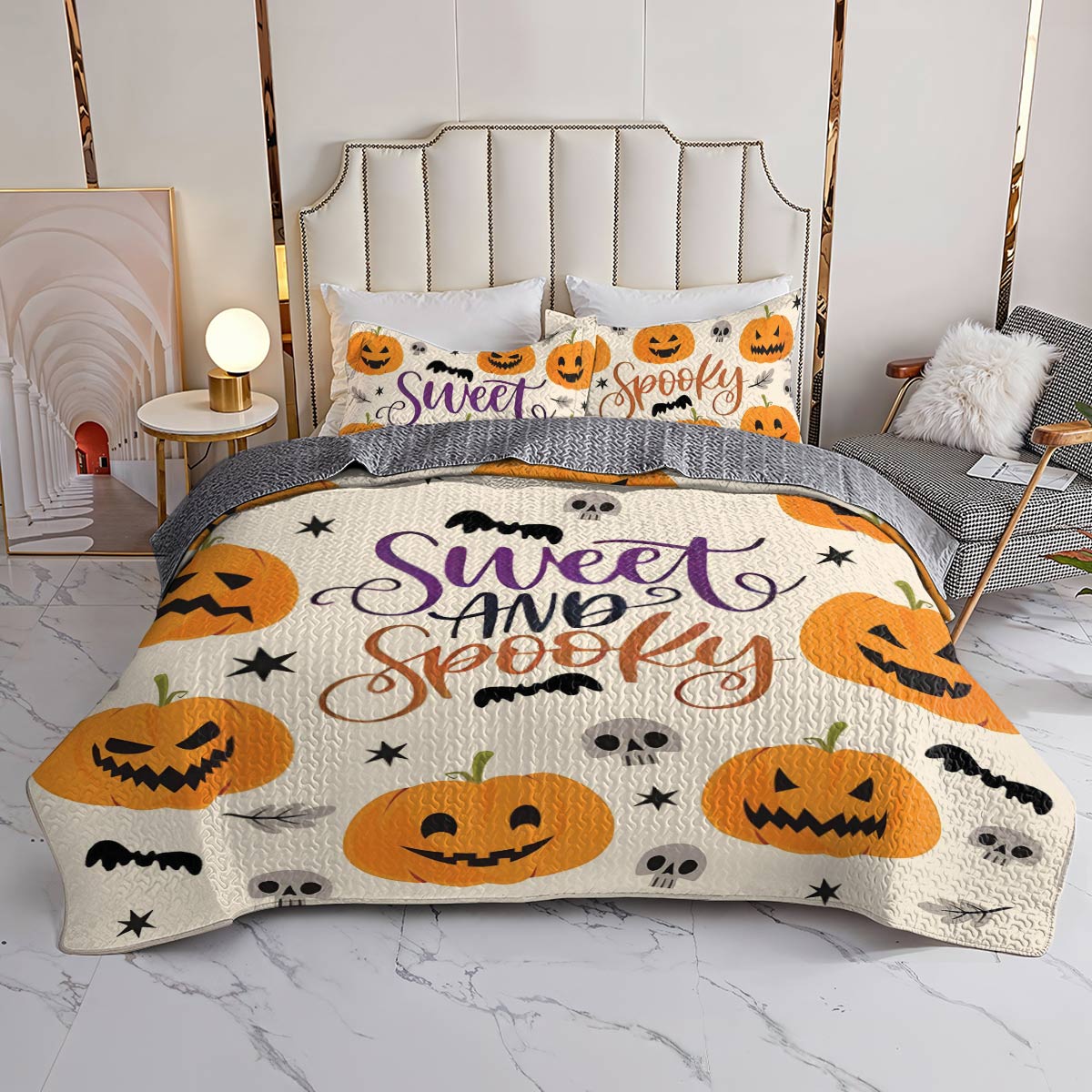 Shineful All Season Quilt 3-Piece Set Sweet & Spooky