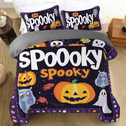 Shineful All Season Quilt 3-Piece Set Spooky