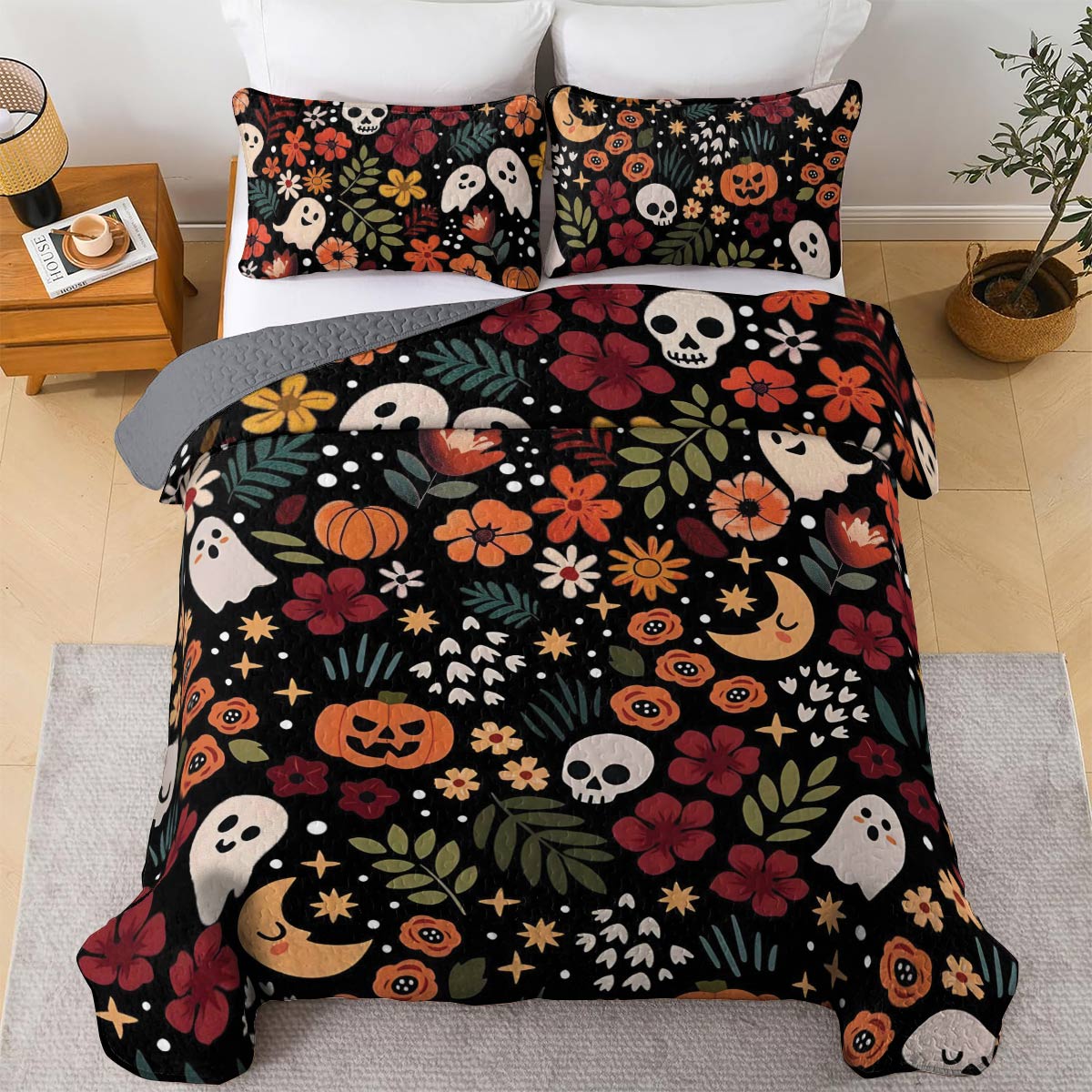 Shineful All Season Quilt 3-Piece Set Spooky Chic (Clearance)