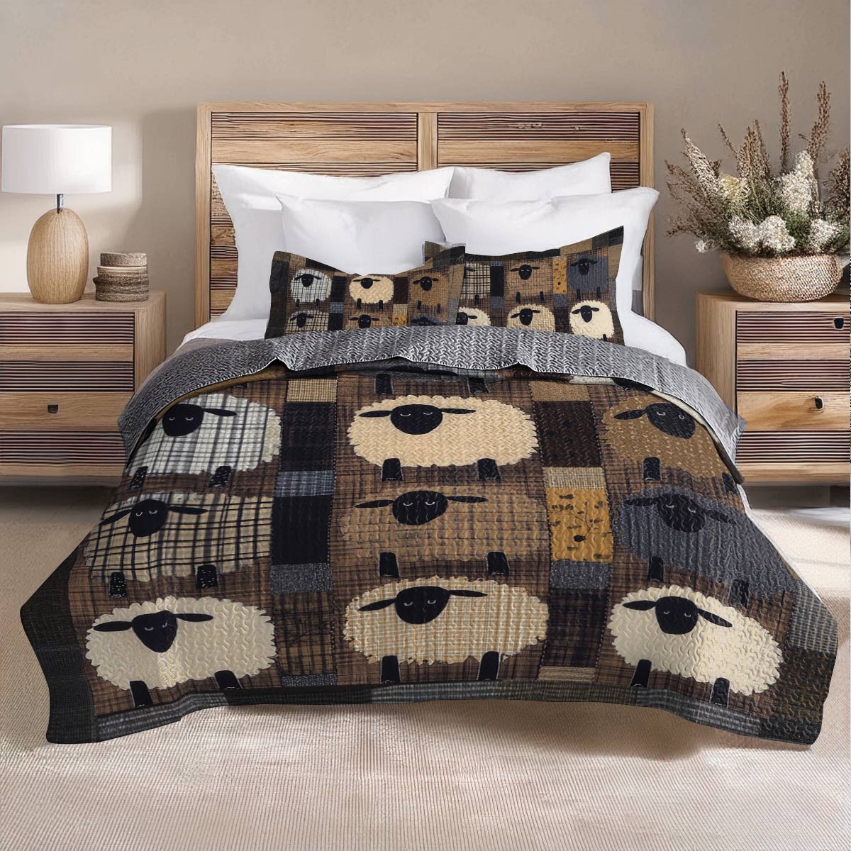 Shineful All Season Quilt 3-Piece Set Wooly Wonders