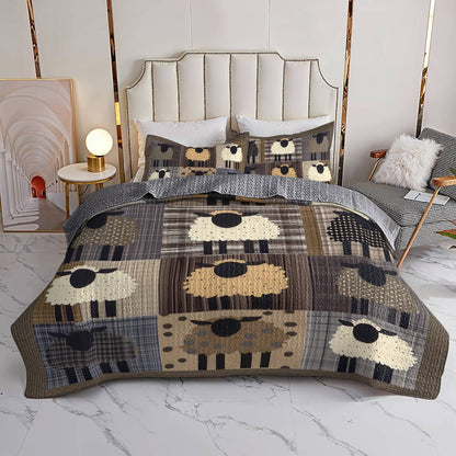 Shineful All Season Quilt 3-Piece Set Wooly Wonderland