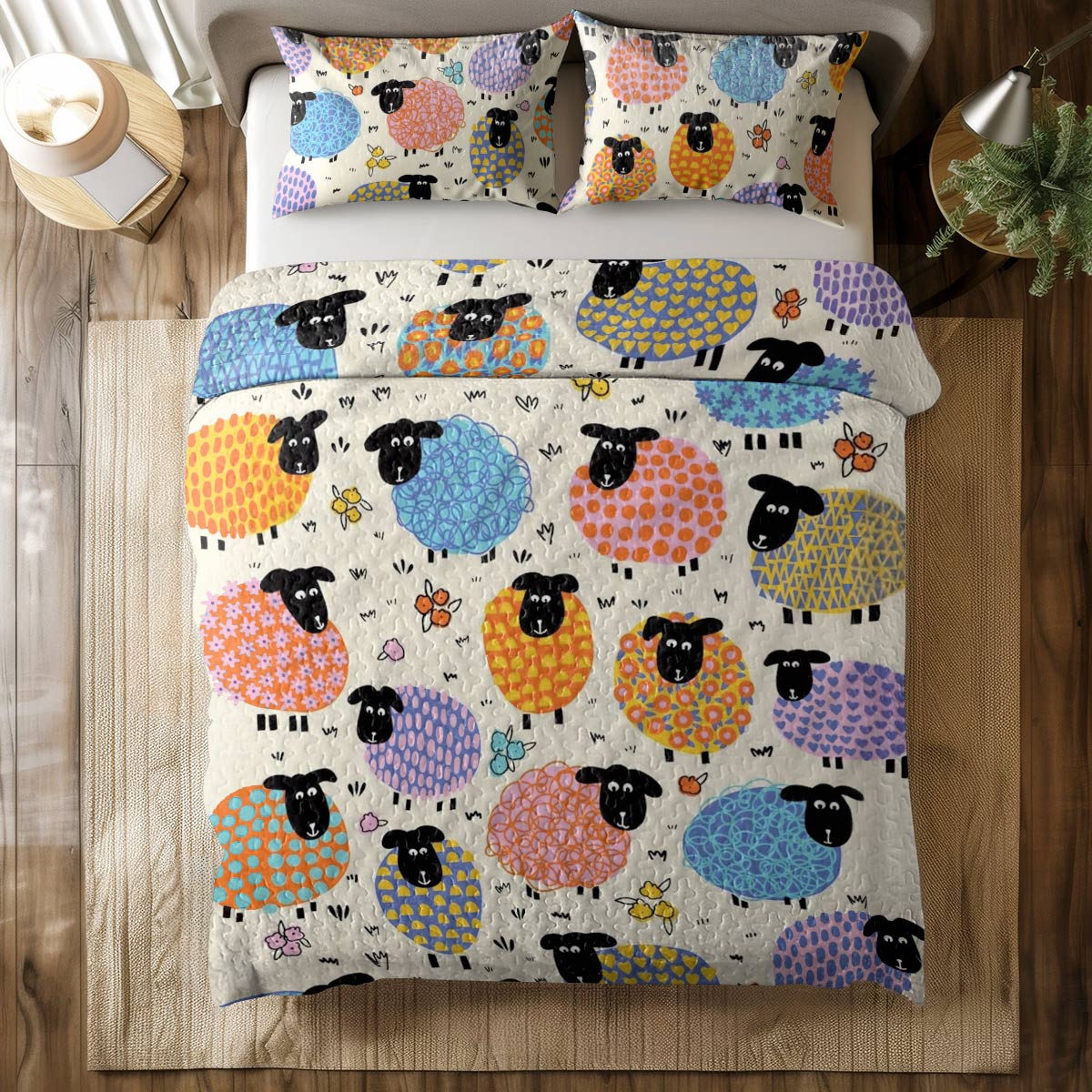 Shineful All Season Quilt 3-teiliges Set Dreamy Sheep