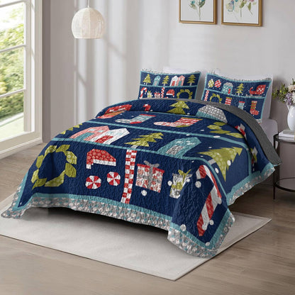 Shineful All Season Quilt 3-Piece Set Christmas Dreams