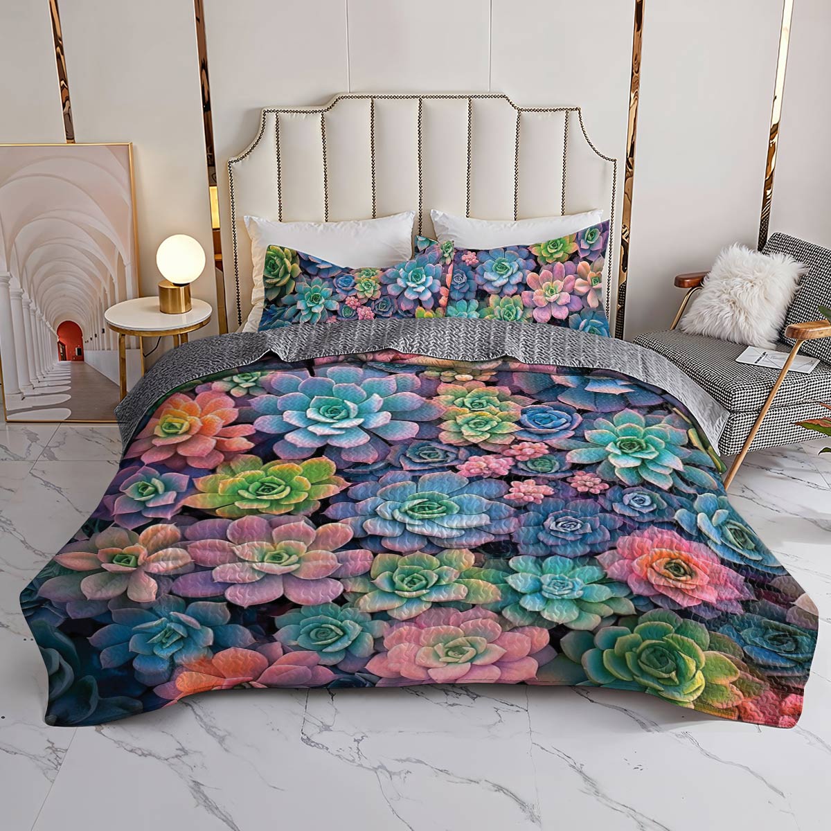 Shineful All Season Quilt 3-Piece Set Desert Oasis