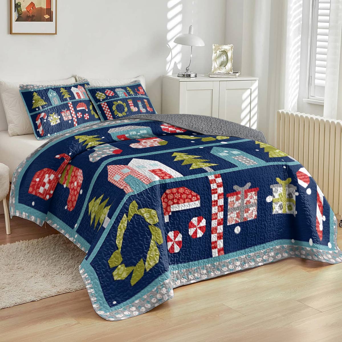 Shineful All Season Quilt 3-Piece Set Christmas Dreams