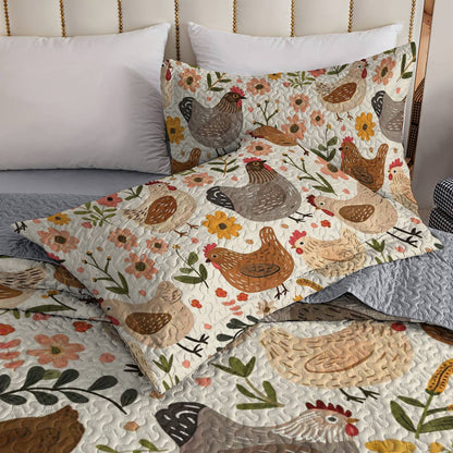 Shineful All Season Quilt 3-Piece Set Barnyard Brew