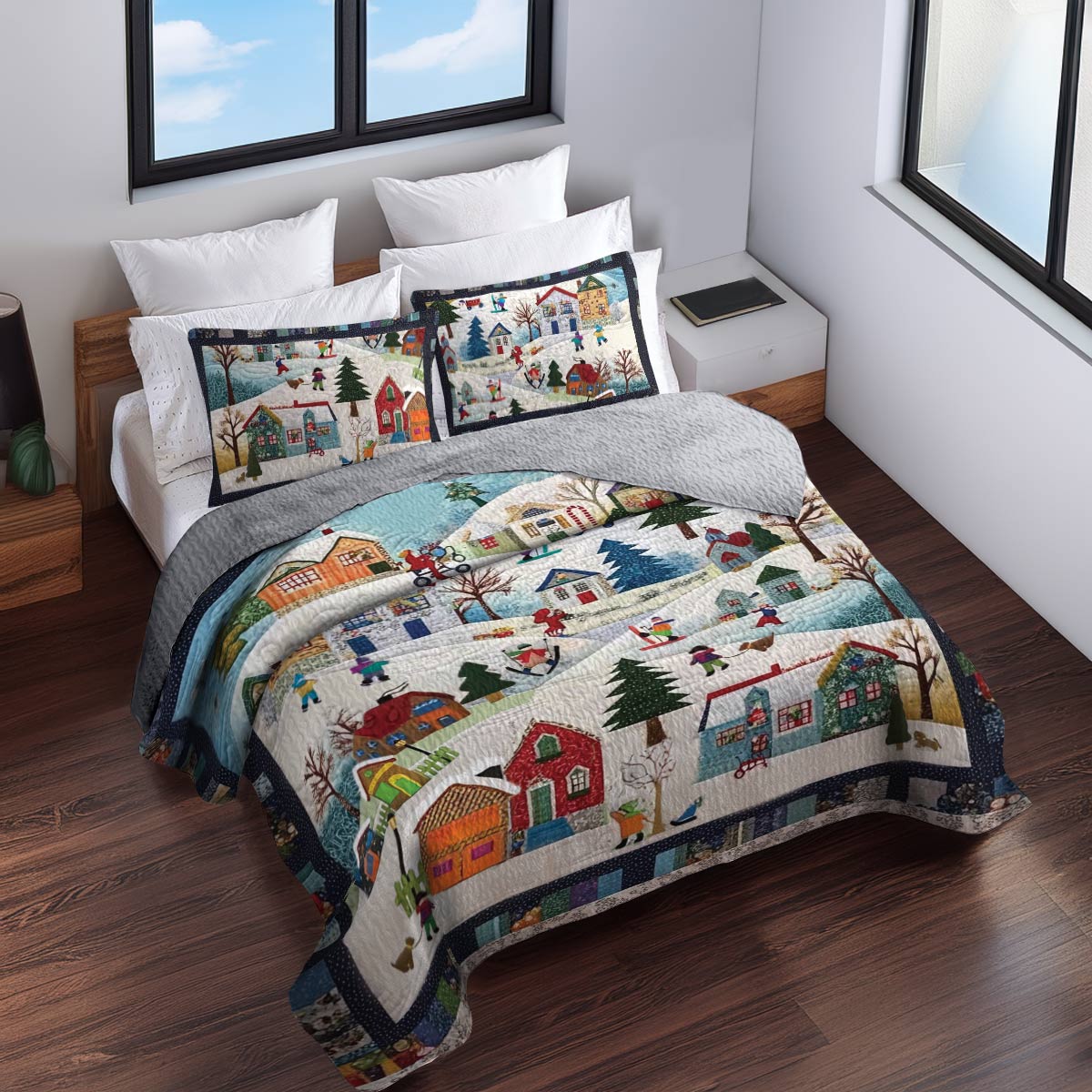 Shineful All Season Quilt 3-Piece Set Mistletoe Magic