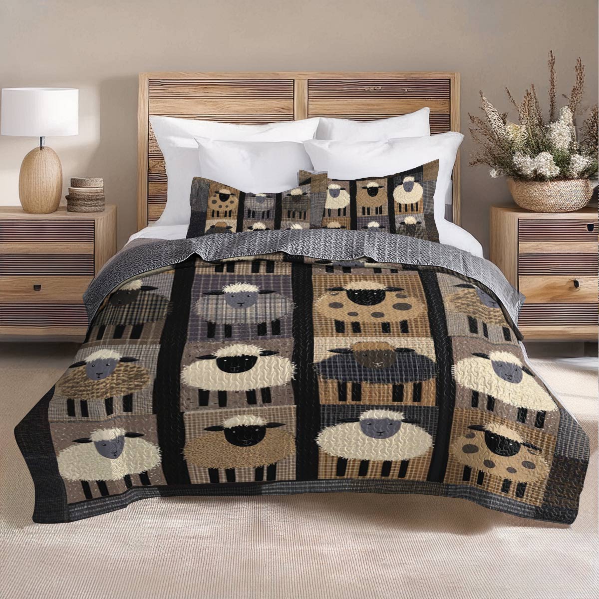 Shineful All Season Quilt 3-Piece Set Sheepish Patchwork