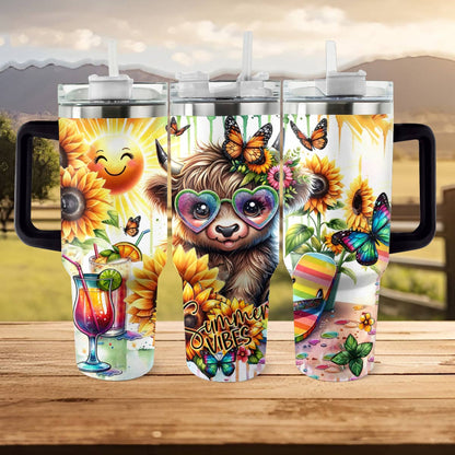 Shineful Tumbler Summer Cow