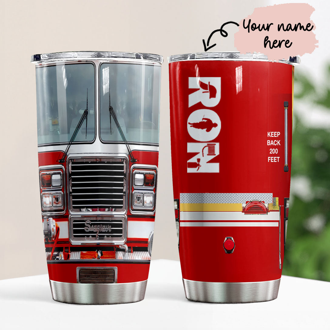 Shineful 20oz Tumbler Personalized Firefighter