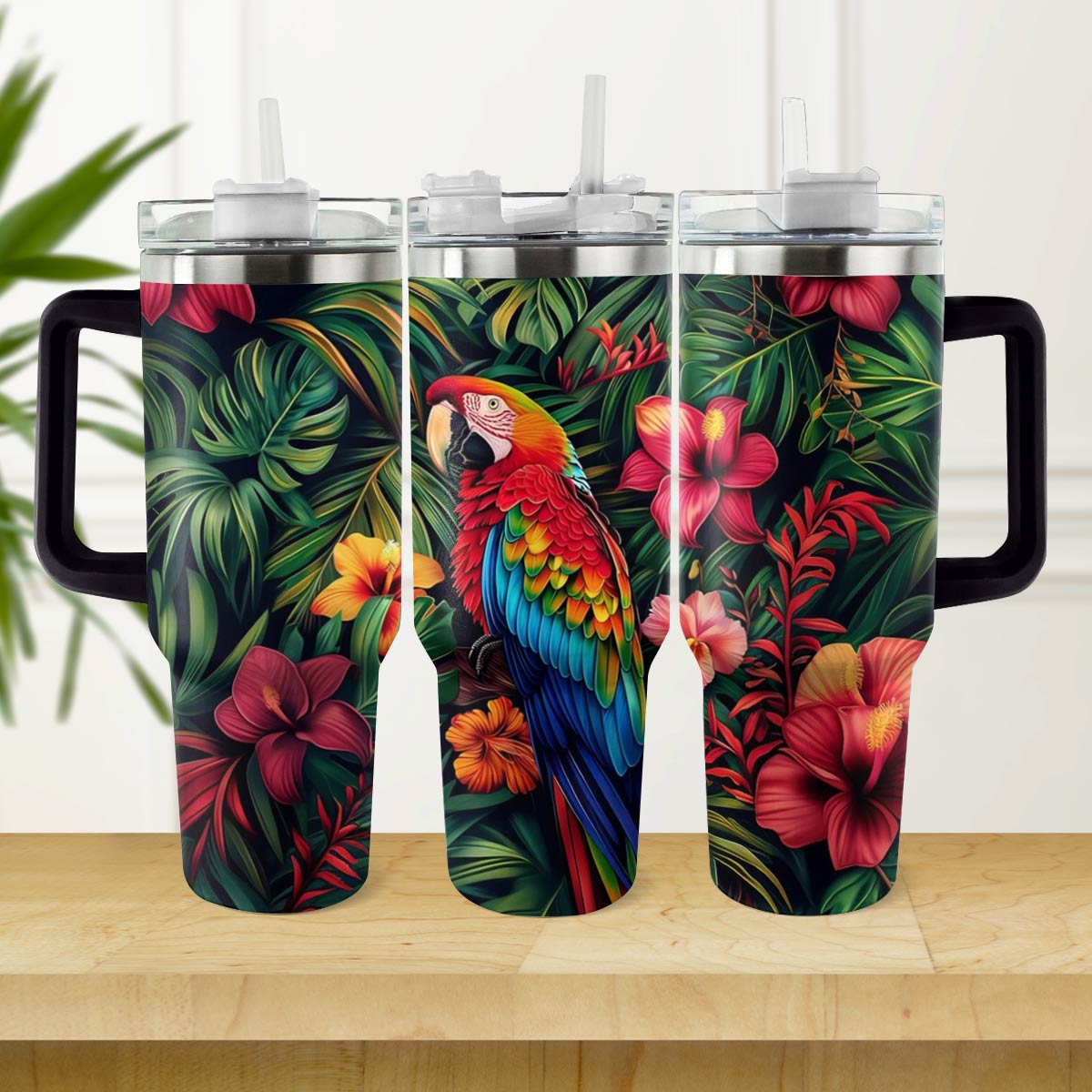 Shineful Tumbler Colorful Parrot Ver2