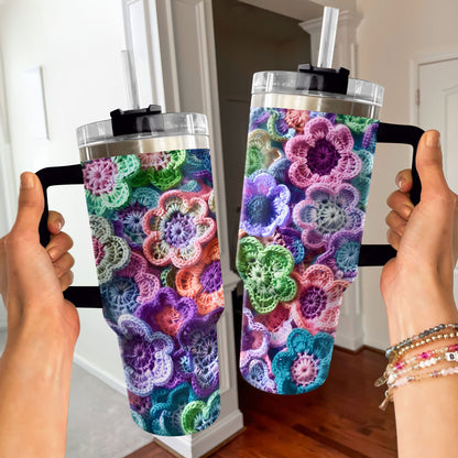 Shineful Tumbler Crochet Flowers Ver2