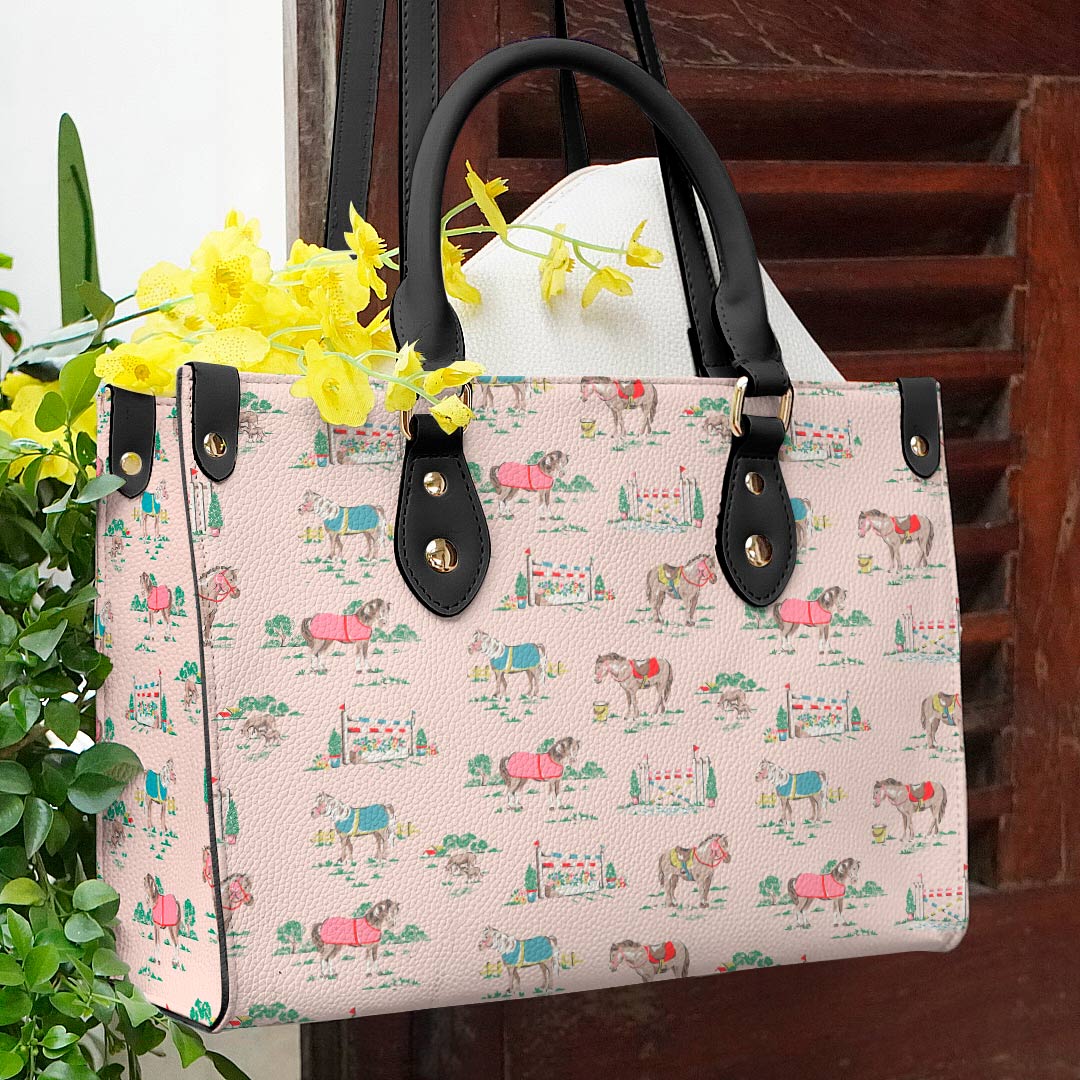 Shineful Leather Bag Horse Racing