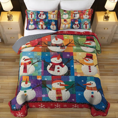 Shineful All Season Quilt 3-Piece Set First Snow