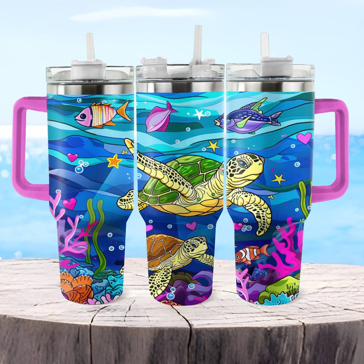 Shineful Tumbler Undersea Turtle