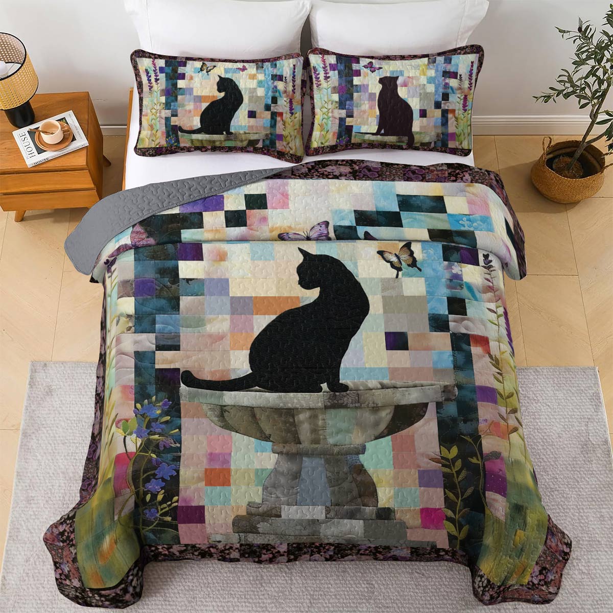 Shineful All Season Quilt 3-Piece Set Whisker Wonderland