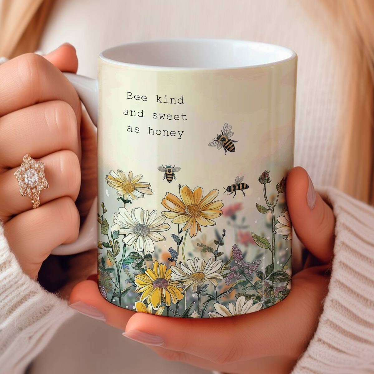 Shineful Ceramic Mug Bee Kind