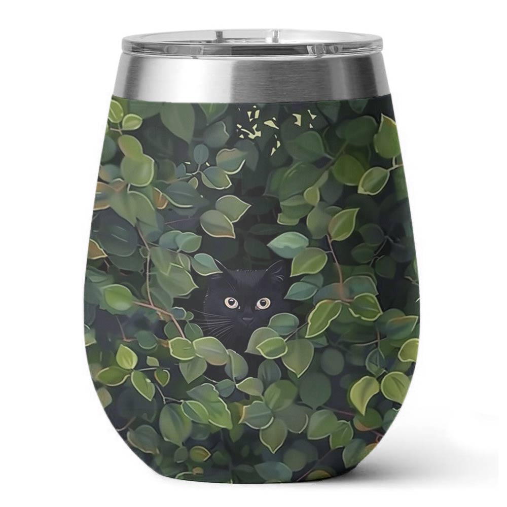 Shineful Wine Tumbler Mystery Cat