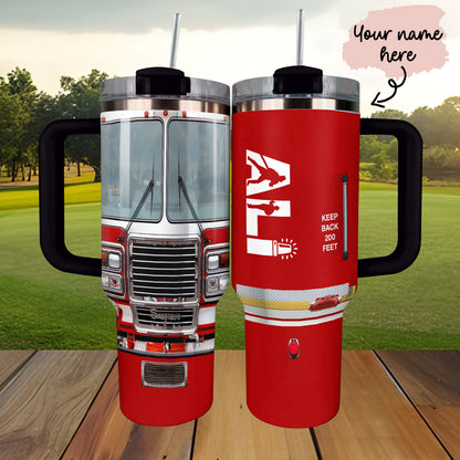 Shineful Tumbler Personalized Firefighter