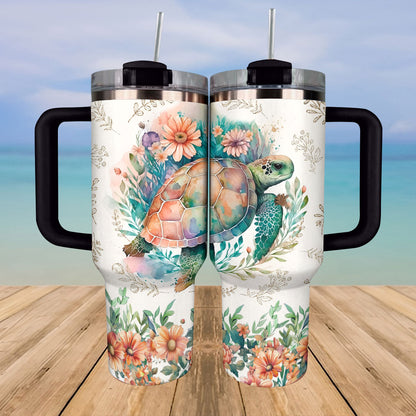 Shineful Tumbler Sparkling Sea Turtle