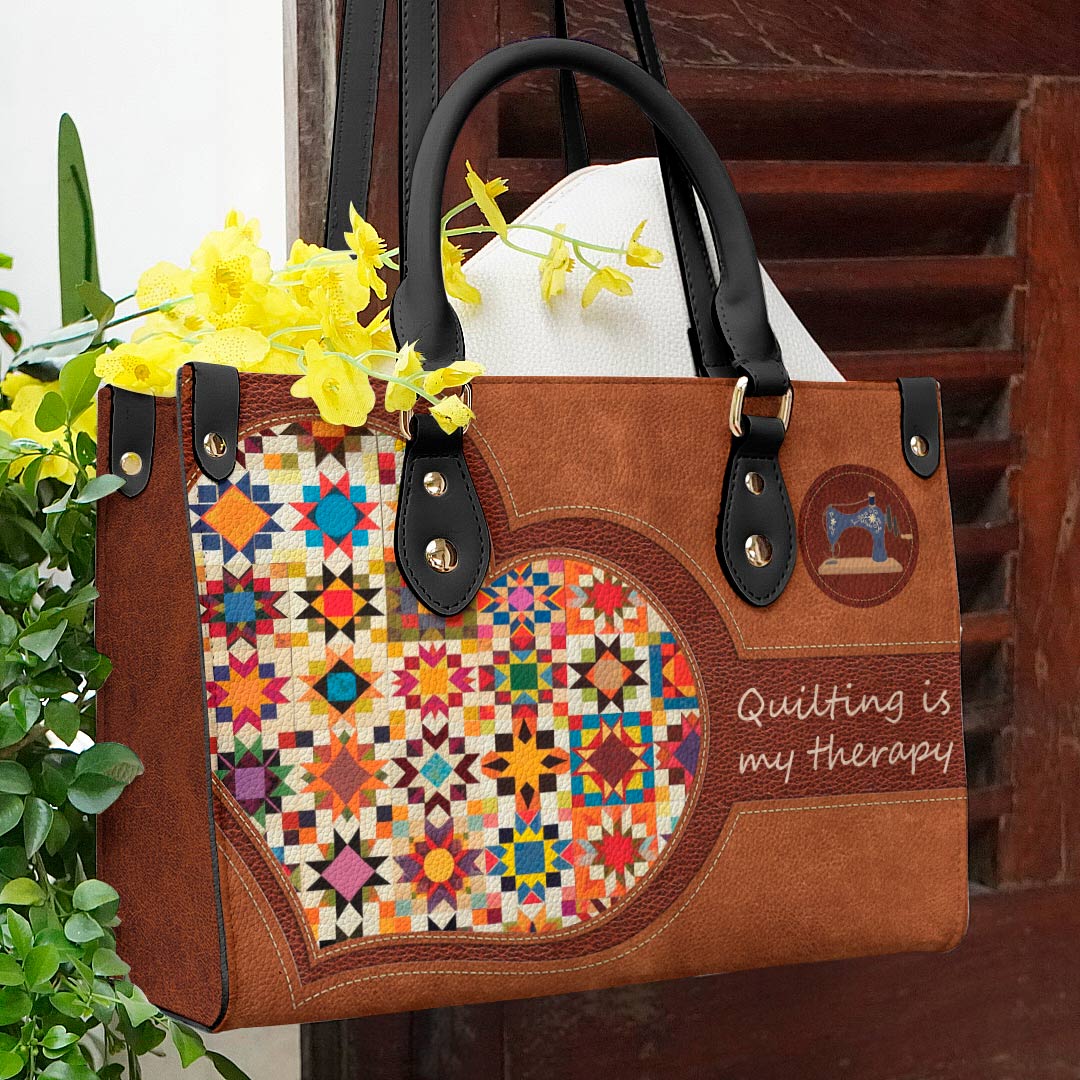 Quilting Leather Bag Shineful My Therapy Lk8