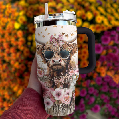 Shineful Tumbler Fashion Cow