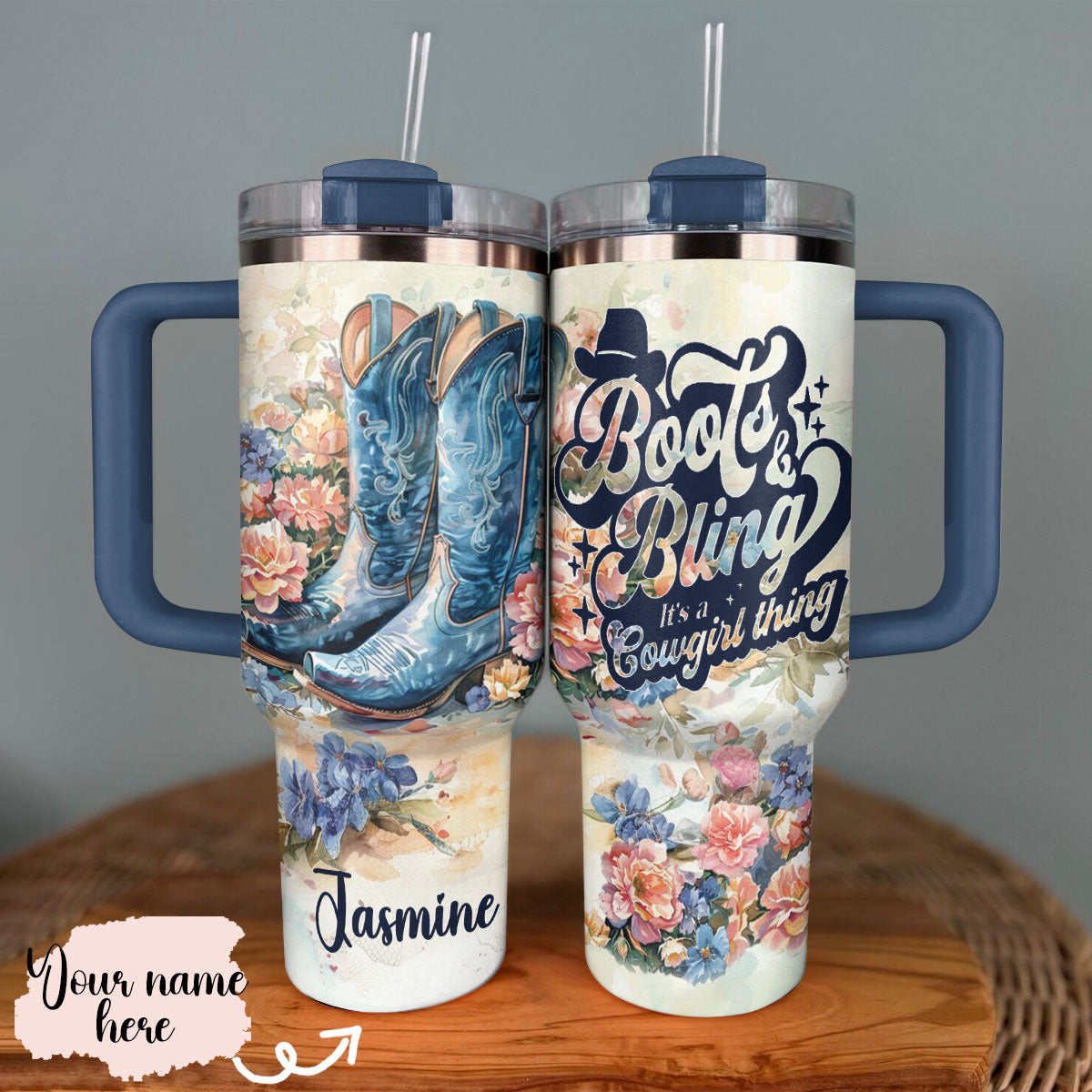 Shineful Tumbler Boots & Bling