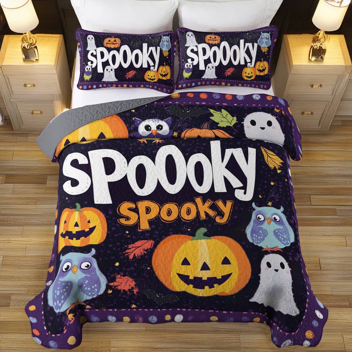 Shineful All Season Quilt 3-Piece Set Spooky