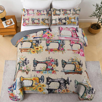 Shineful All Season Quilt 3-Piece Set Respect The Machine