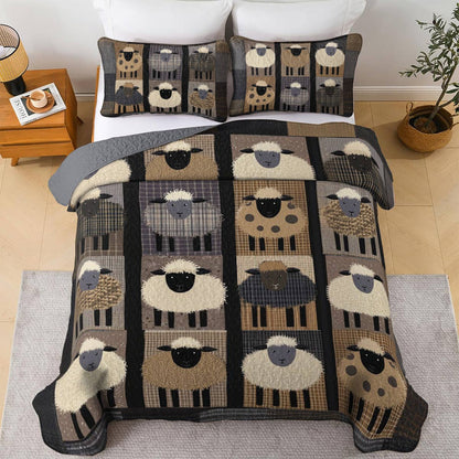 Shineful All Season Quilt 3-Piece Set Sheepish Patchwork