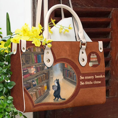 Reading Leather Bag Shineful So Many Books Ver2 Lk8 Creamy White