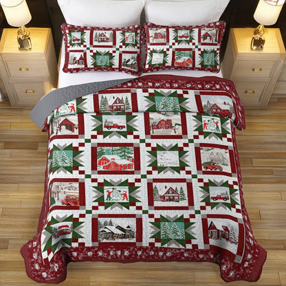 Shineful All Season Quilt 3-Piece Set Winter Wishes