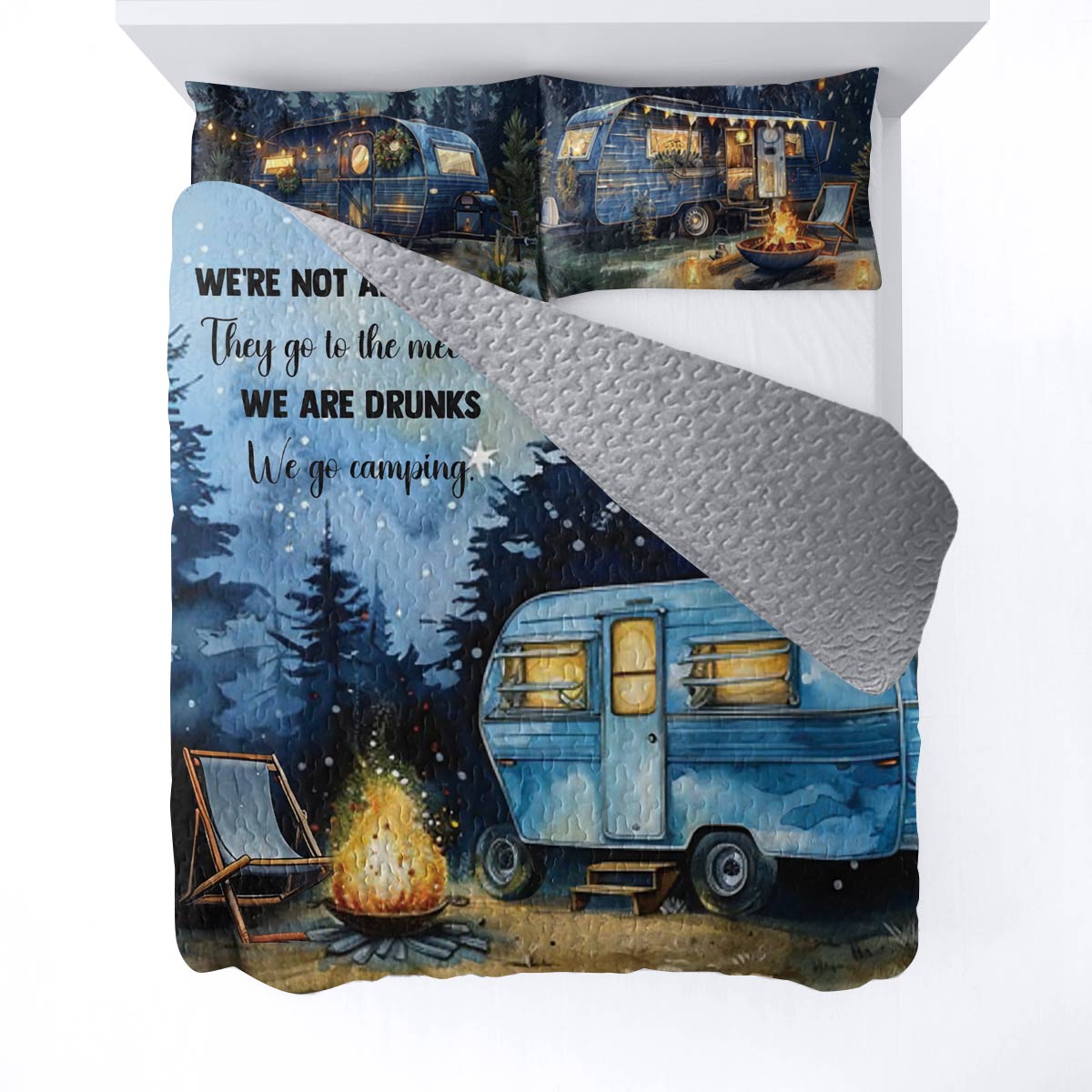 Shineful All Season Quilt 3-Piece Set We Go Camping