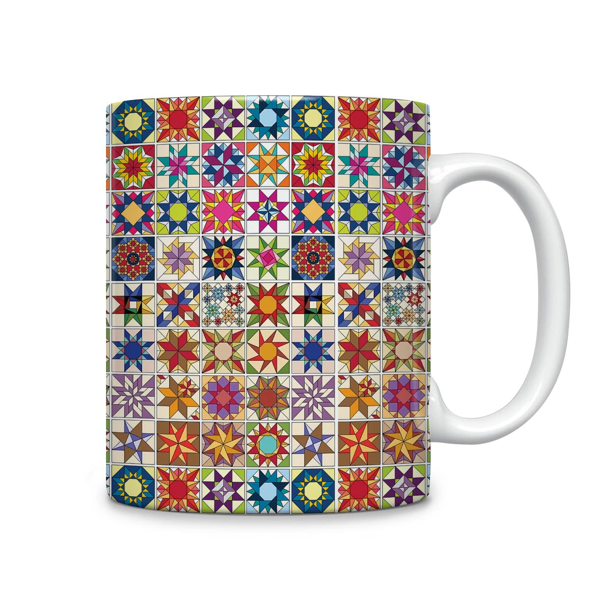 Shineful Ceramic Mug Quilt Blocks