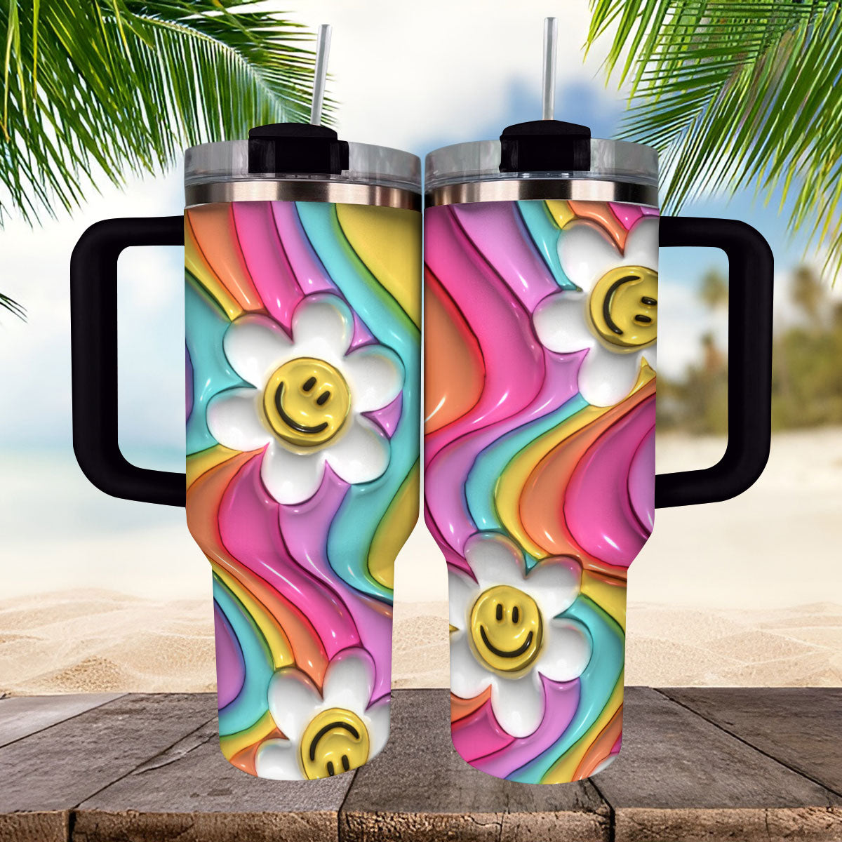 Shineful Tumbler Puffy Smiley