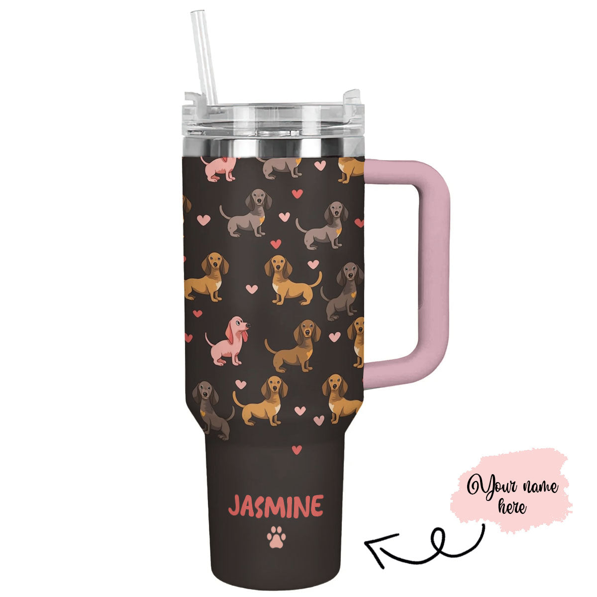 Shineful Personalized Tumbler Dog Mom