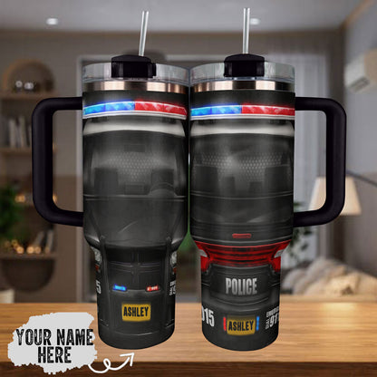 Shineful Tumbler Personalized Police