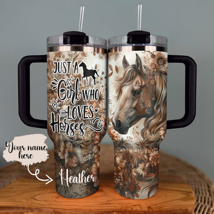 Shineful Tumbler Personalized Boho Horse