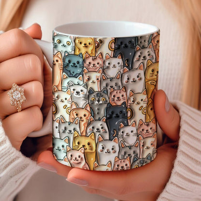 Shineful Ceramic Mug Adorable Cats