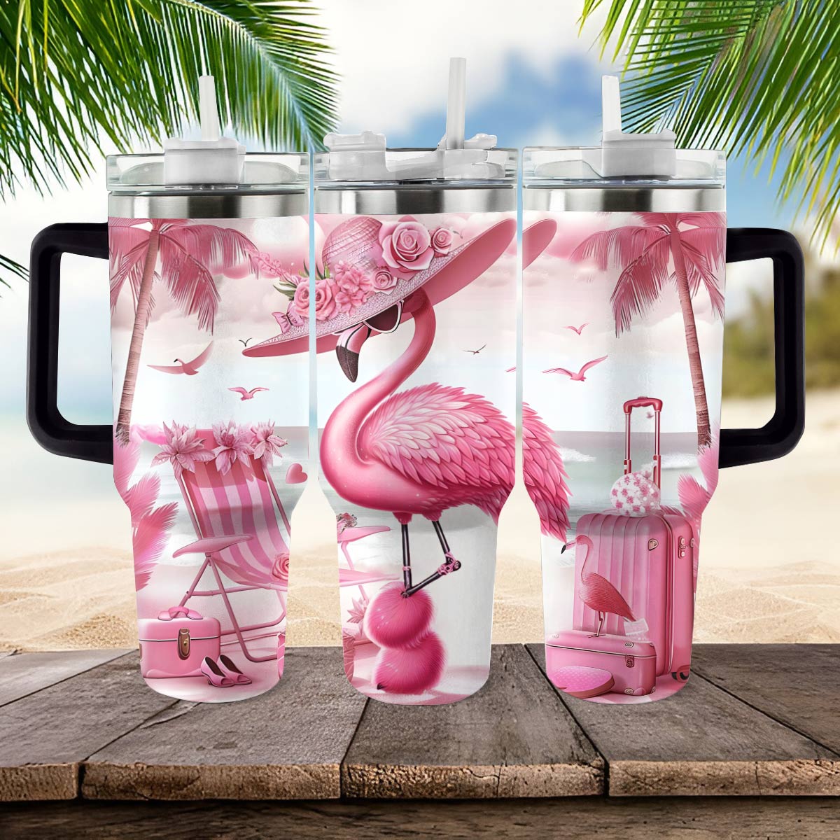 Shiny Tumbler Flamingo Urlaub